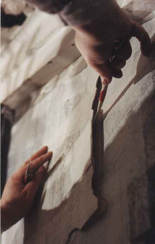 Canvas being cut back